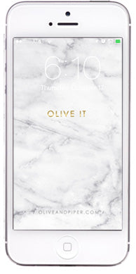 olive + piper Marble Wallpaper for your Phone: Olive It