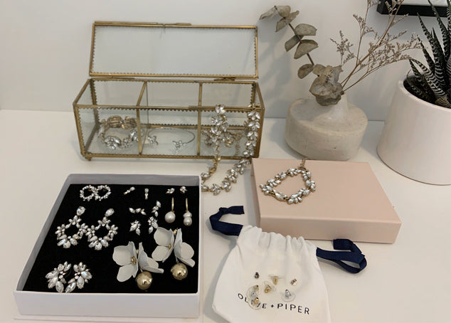 How the olive + piper team organizes their jewelry