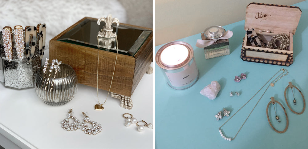 How the olive + piper team organizes their jewelry