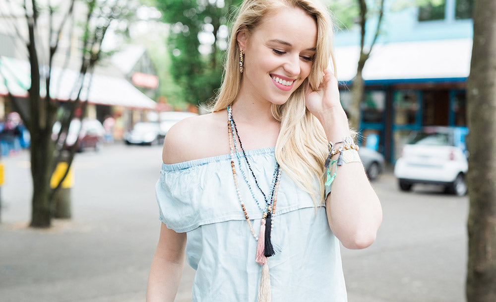 olive + piper Tassel Necklaces and Beaded Necklaces