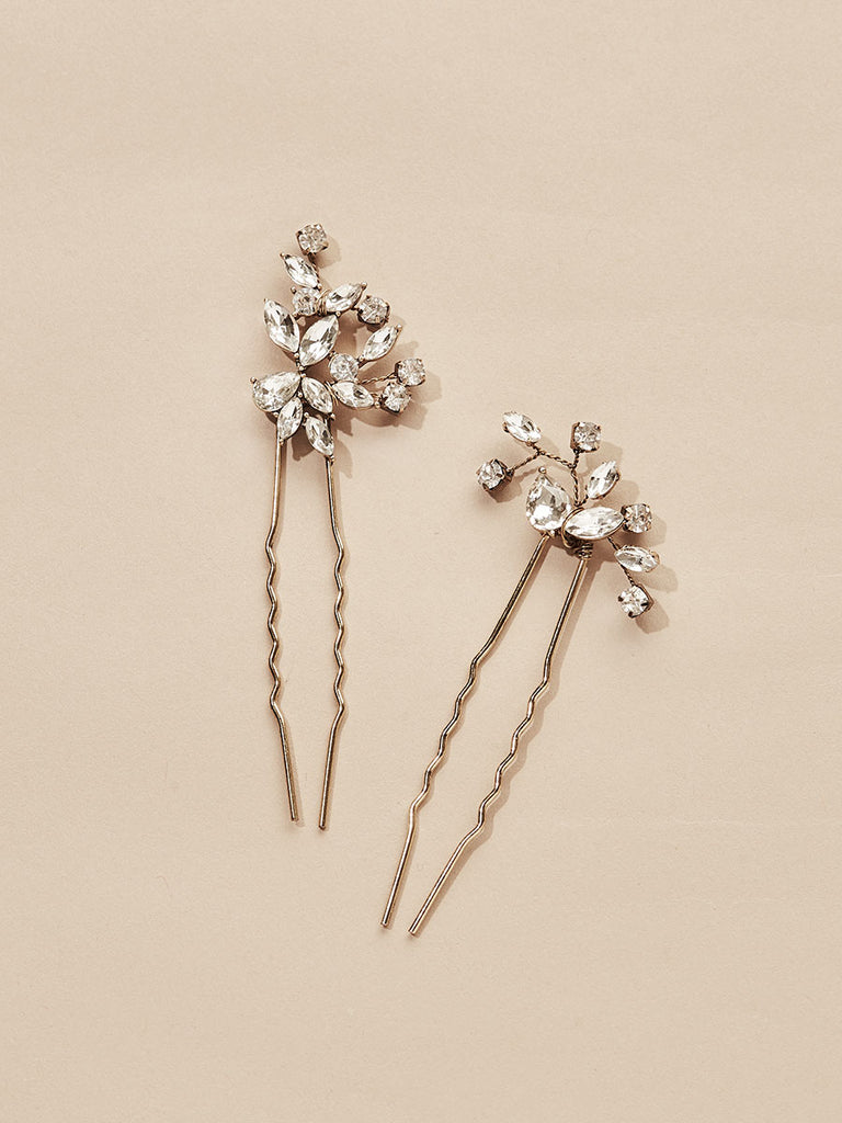 hair pins with stones