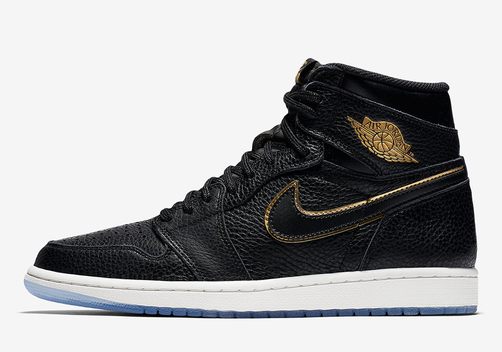 jordan retro 1 high og black gold