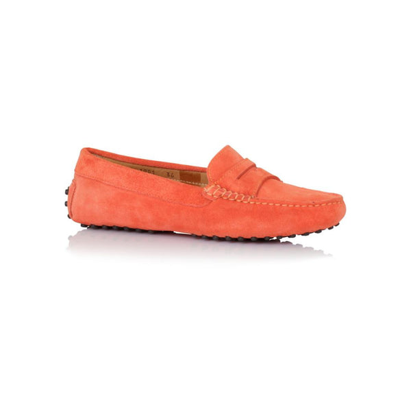 coral loafers womens