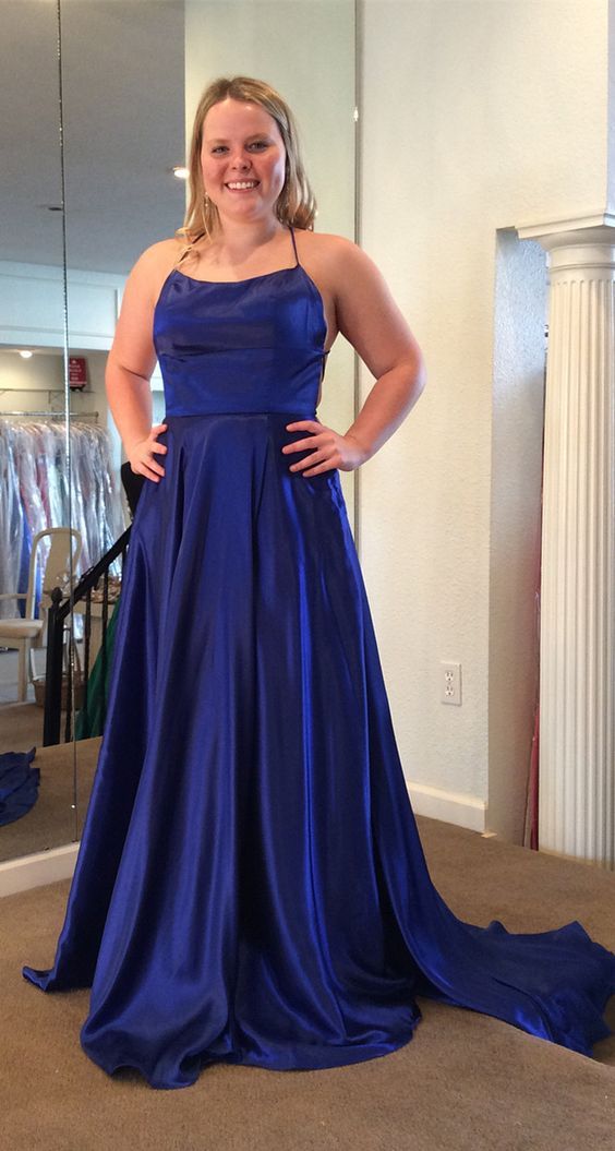 royal blue and silver dress plus size