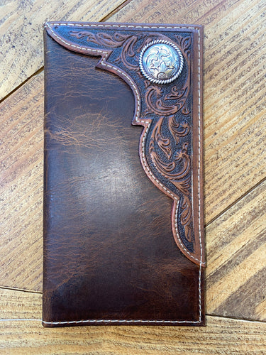 ARIAT Concho Leather Rodeo Wallet