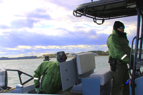 MD DNR Police using shield 