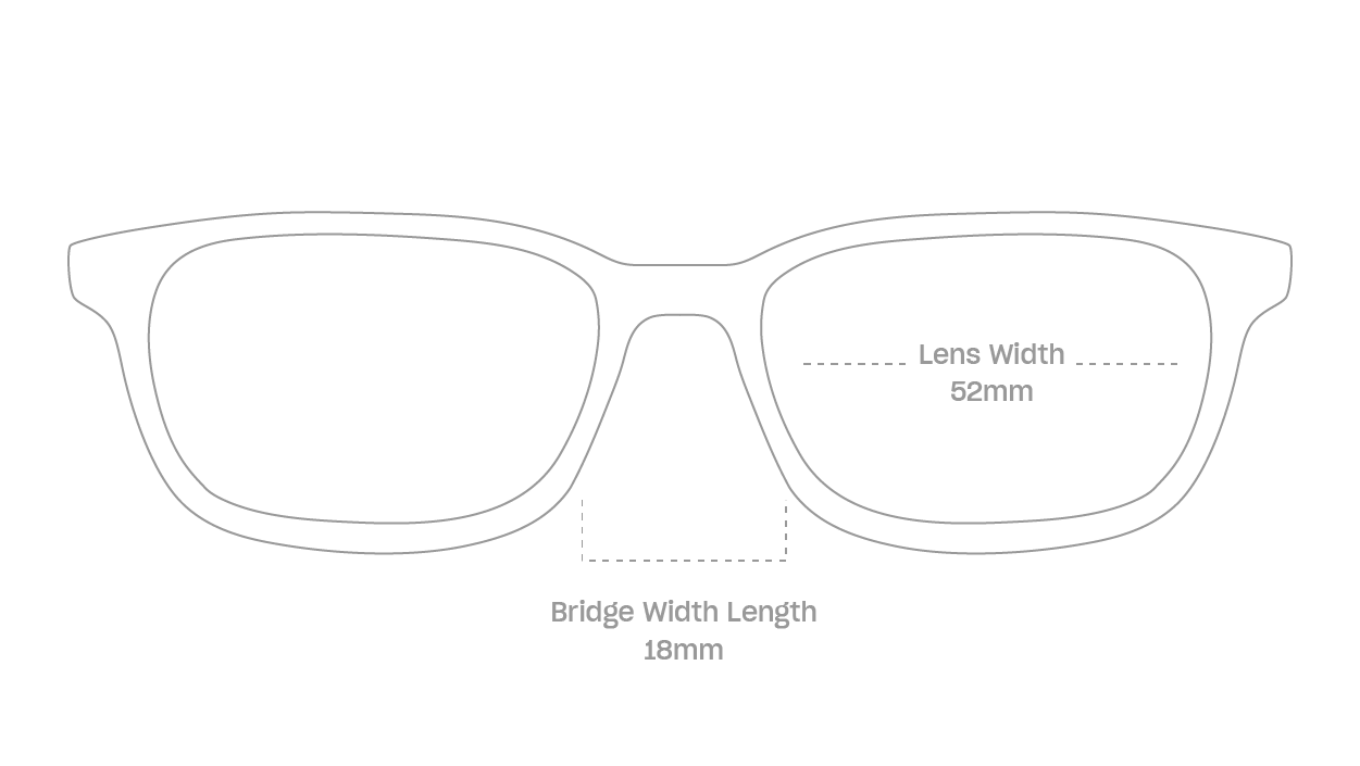 measurement::lens width Finn Eyeglasses rectangle plastic