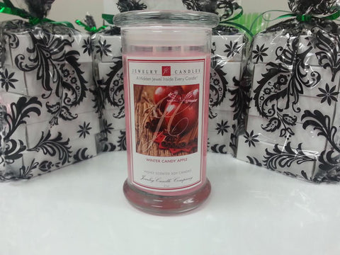 winter candy apple jewelry candles