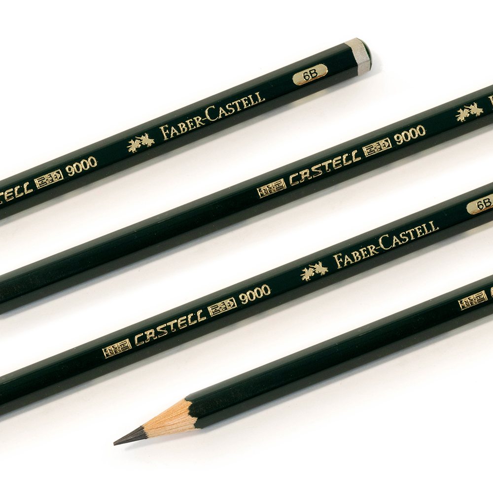 FaberCastell Castell 9000 Graded Graphite Drawing Pencils (12 Pack