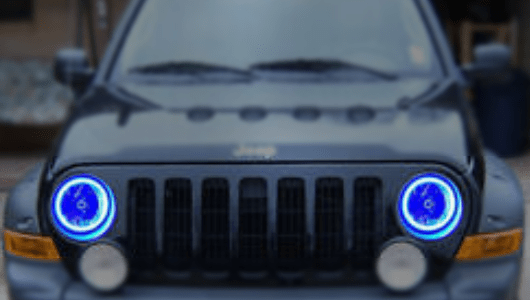 2006 jeep liberty halo headlights