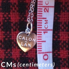 Mini Pendant / Charm - Calon Lan - Sterling Silver or Gold Plated-Jewellery-The Welsh Gift Shop