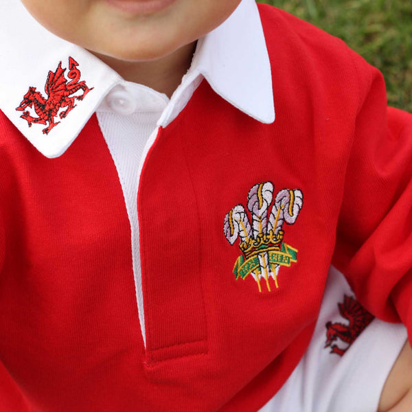 personalised baby welsh rugby kit