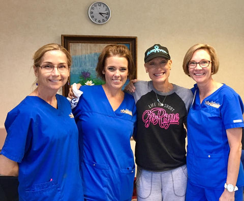 Trina with her nurses in Sept. 2017