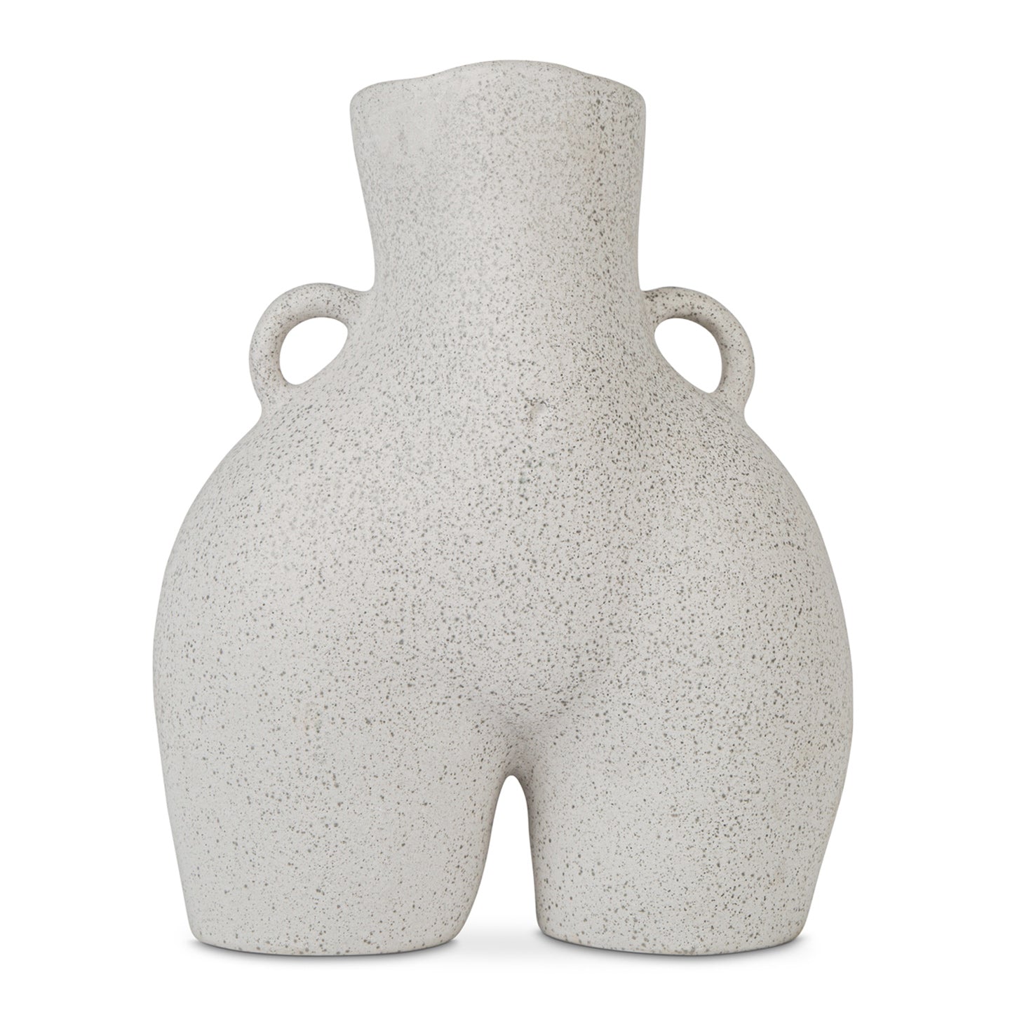 Love Handles Vase (Speckled Grey)