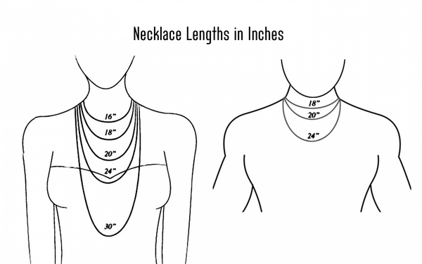 layering necklace length guide chart