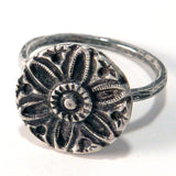 sterling silver antique button clockwork jewelry