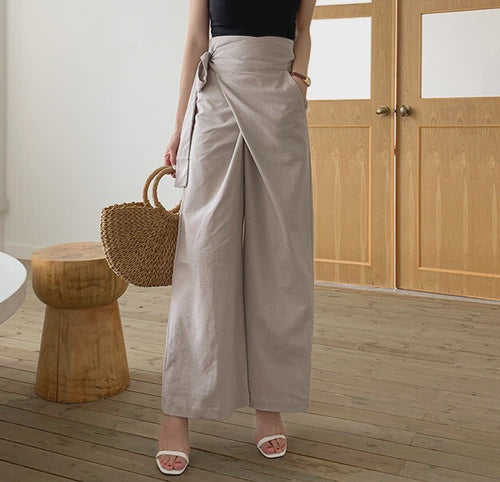 tri for lium | Cotton Linen Wrap Pants – branchesandknots