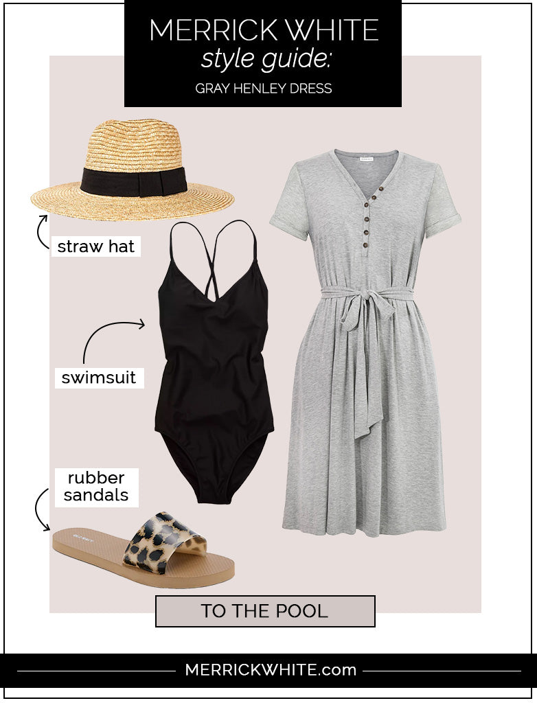 gray henley dress styling ideas