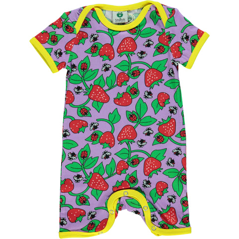 Viola Strawberry Romper