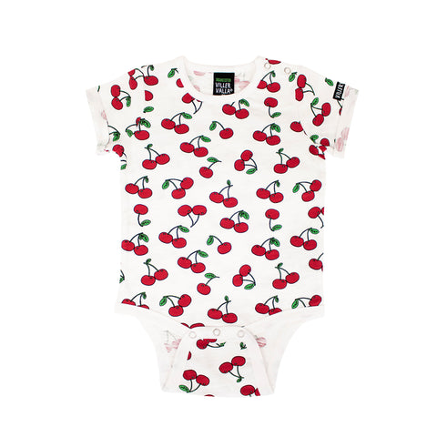 Short Sleeve Cherry Onesie