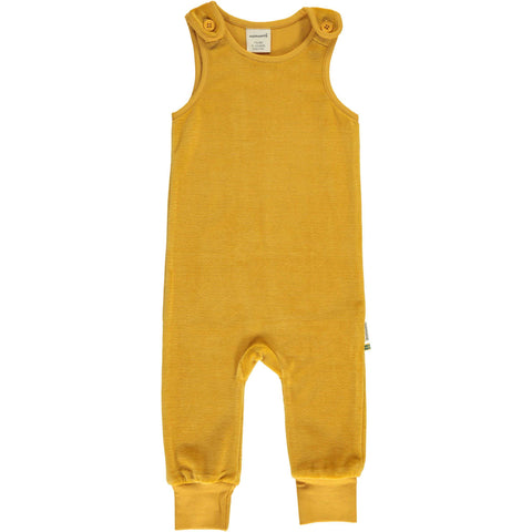 Soft Ochre Velour Romper