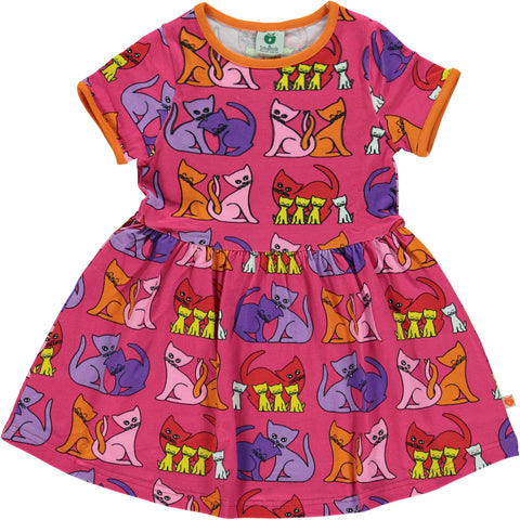 Pink Cat Twirly Dress