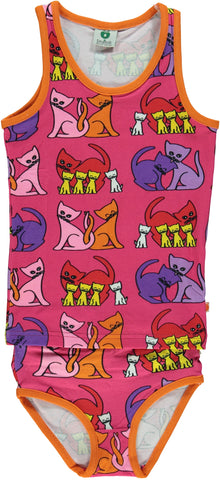 Pink Cat Underwear & Tank