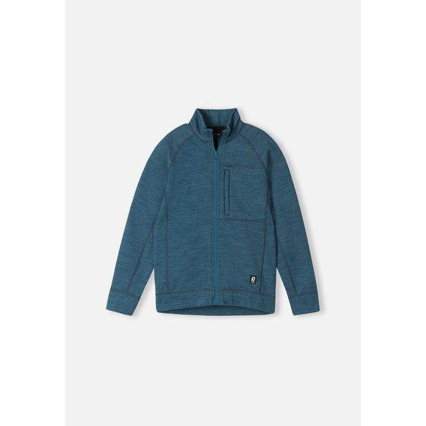 Mahti Wool Sweater Jacket - Deep Ocean