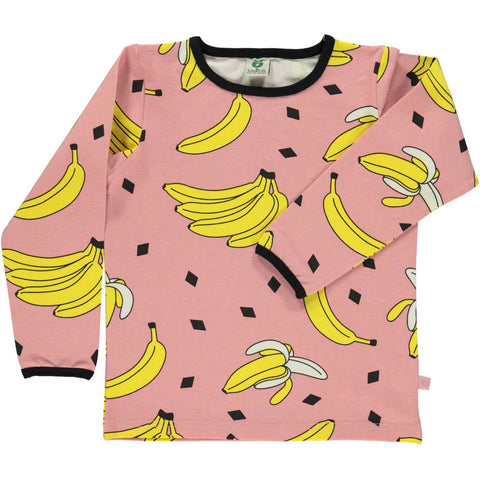 PInk Shirt with Bananas