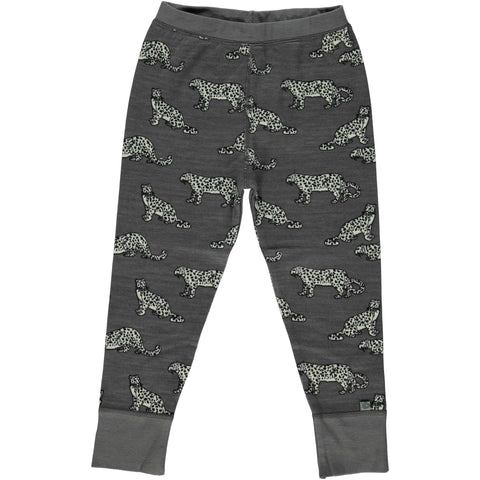 Leopard Wool/Cotton Pants
