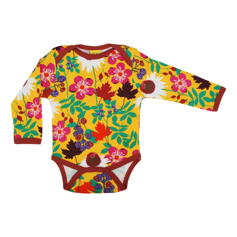 Yellow Autumn Flowers Onesie