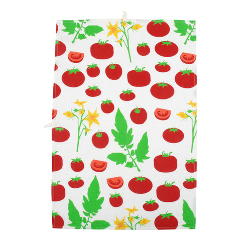 Linen Blend Tomato Kitchen Towel