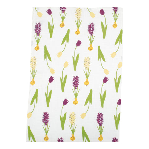Hyacinth and Tulip Kitchen Towel