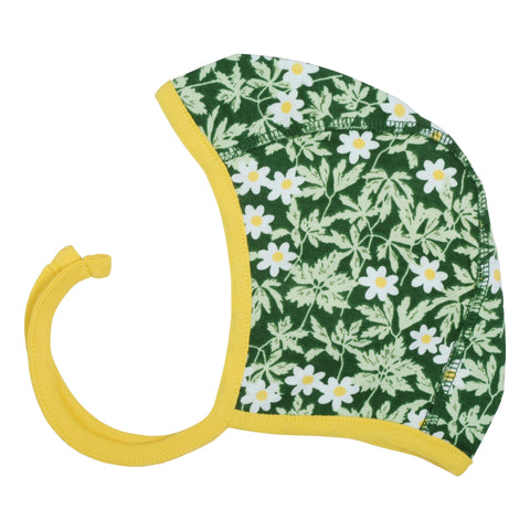 Green Wood Anemone Baby Bonnet