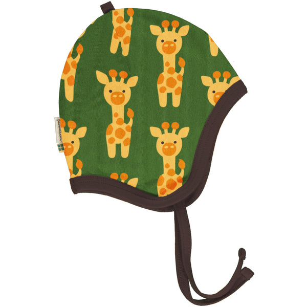 Giraffe Velour Bonnet