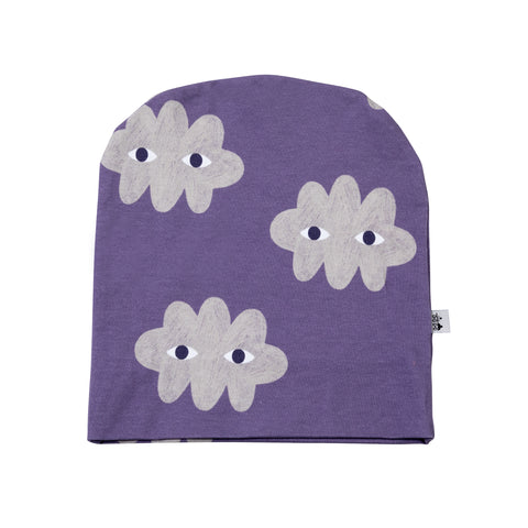 Clouds on Violet Beanie