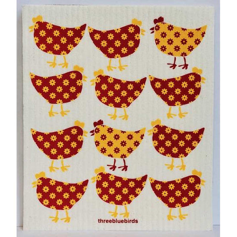 Little Chickens Swedish Dishcloth