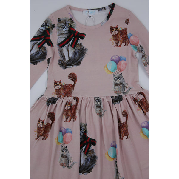 Cilia Pink Cat Dress