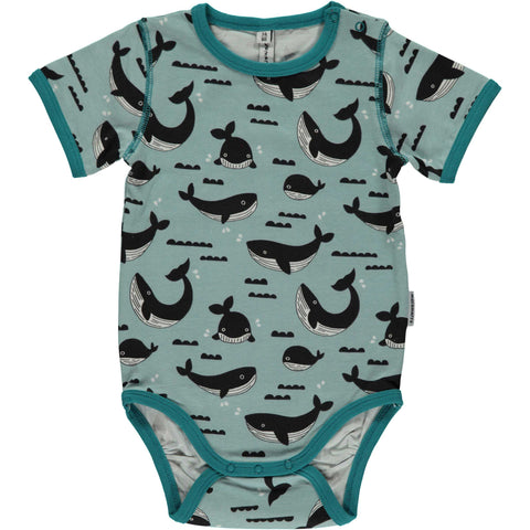 Short Sleeve Whale Onesie