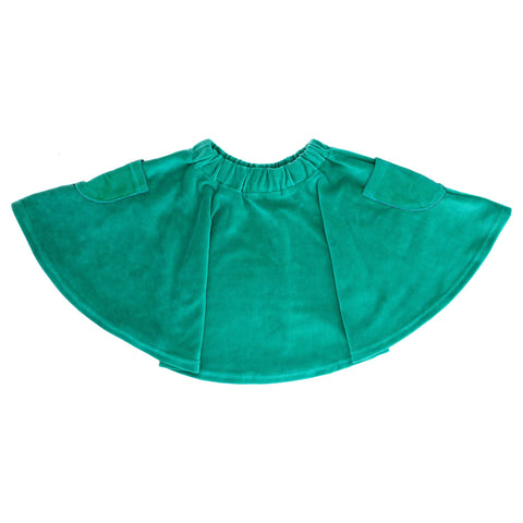 Velour Teal Skirt