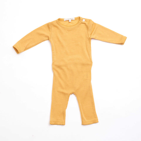 Merino Wool Ochre Bodysuit