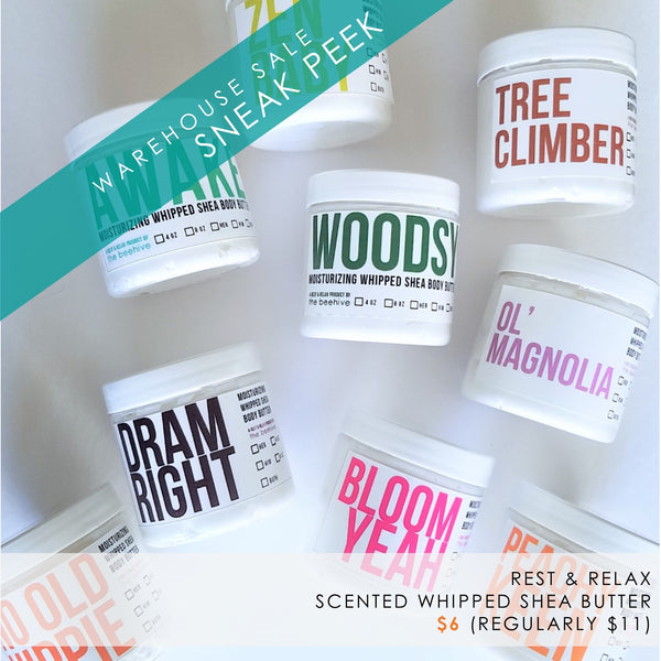 whipped shea body butters by rest and relax
