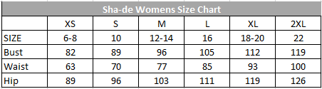 Women's Size Chart