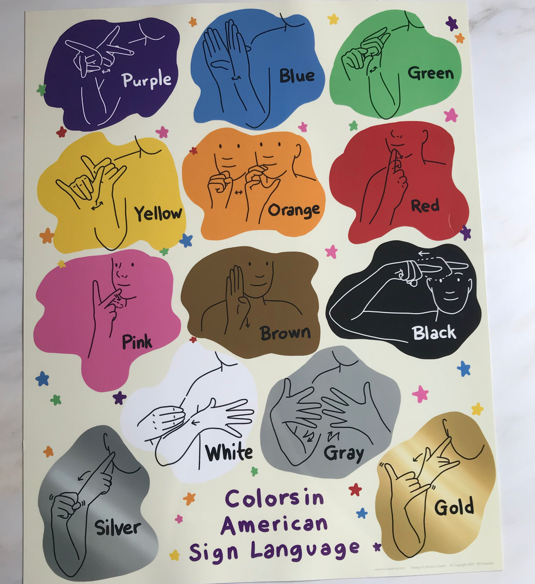 ASL Color Poster – 58 Creativity