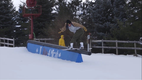 Flanel Lifestyles Efforts Brett kulas at Mt Holly Michigan Snowboarding