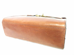 Vintage Mulberry smooth brown leather Kelly bag with keys and padlock. Roger Saul era. Rare masterpiece you must get.