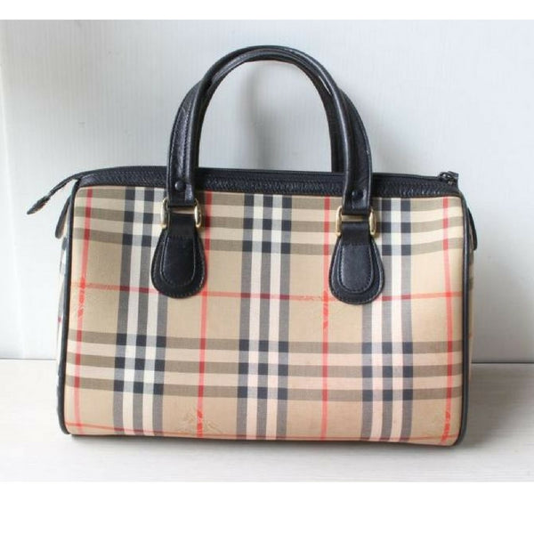 Vintage Burberry classic beige nova check speedy bag style handbag wit – eNdApPi ***where you ...