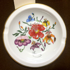 MINT. 70's vintage Richard Ginori for Gucci ceramic plate, porcelain ashtray. Rarest masterpieces from Ginori and Gucci collaboration.