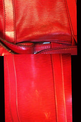 SOLD OUT: 80s vintage Louis Vuitton epi randonee GM purse, red. red epi hobo unisex for all generations