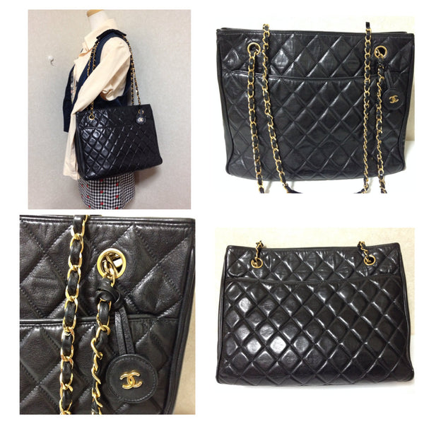 chanel vintage tote chain